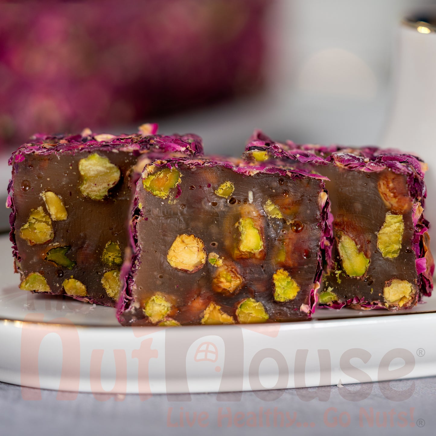 Poured Pistachio Rose Leaves