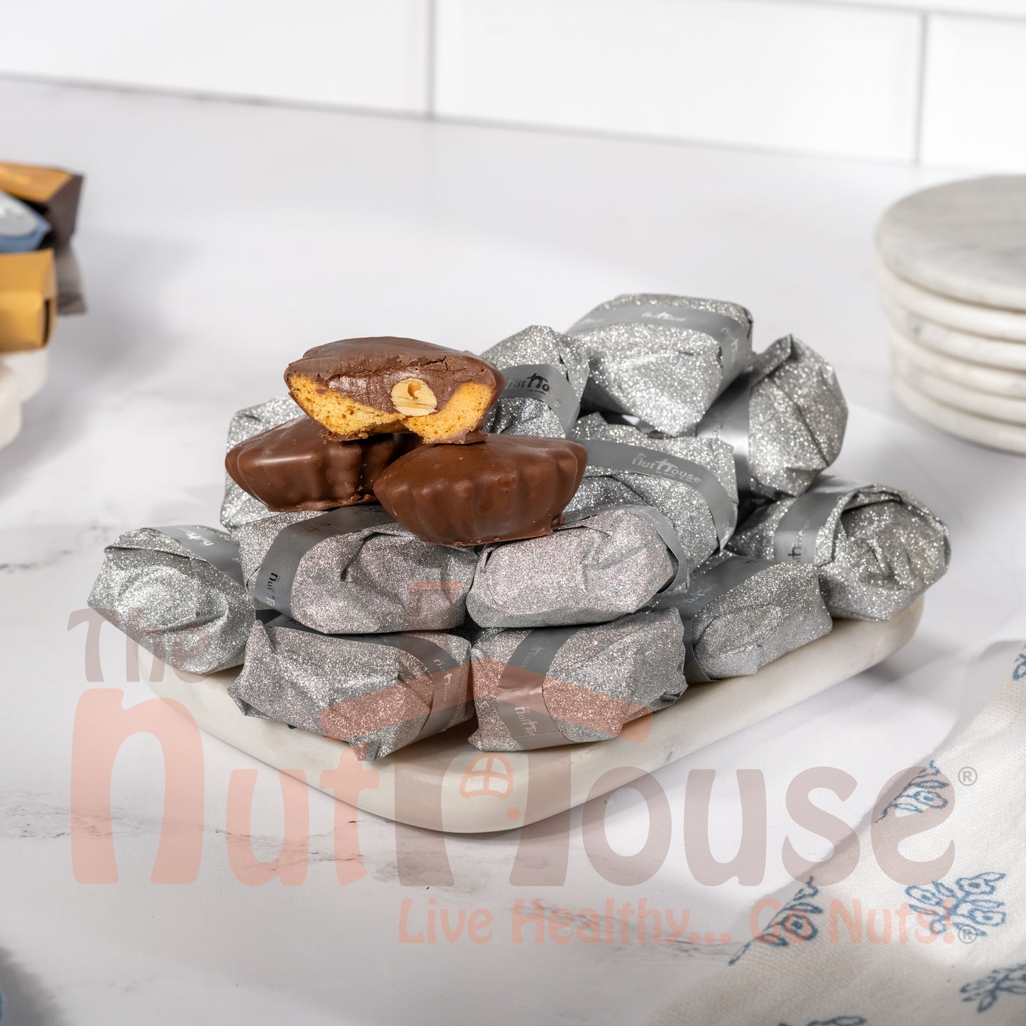 Chocolate Tart with Hazelnut cream and Almond