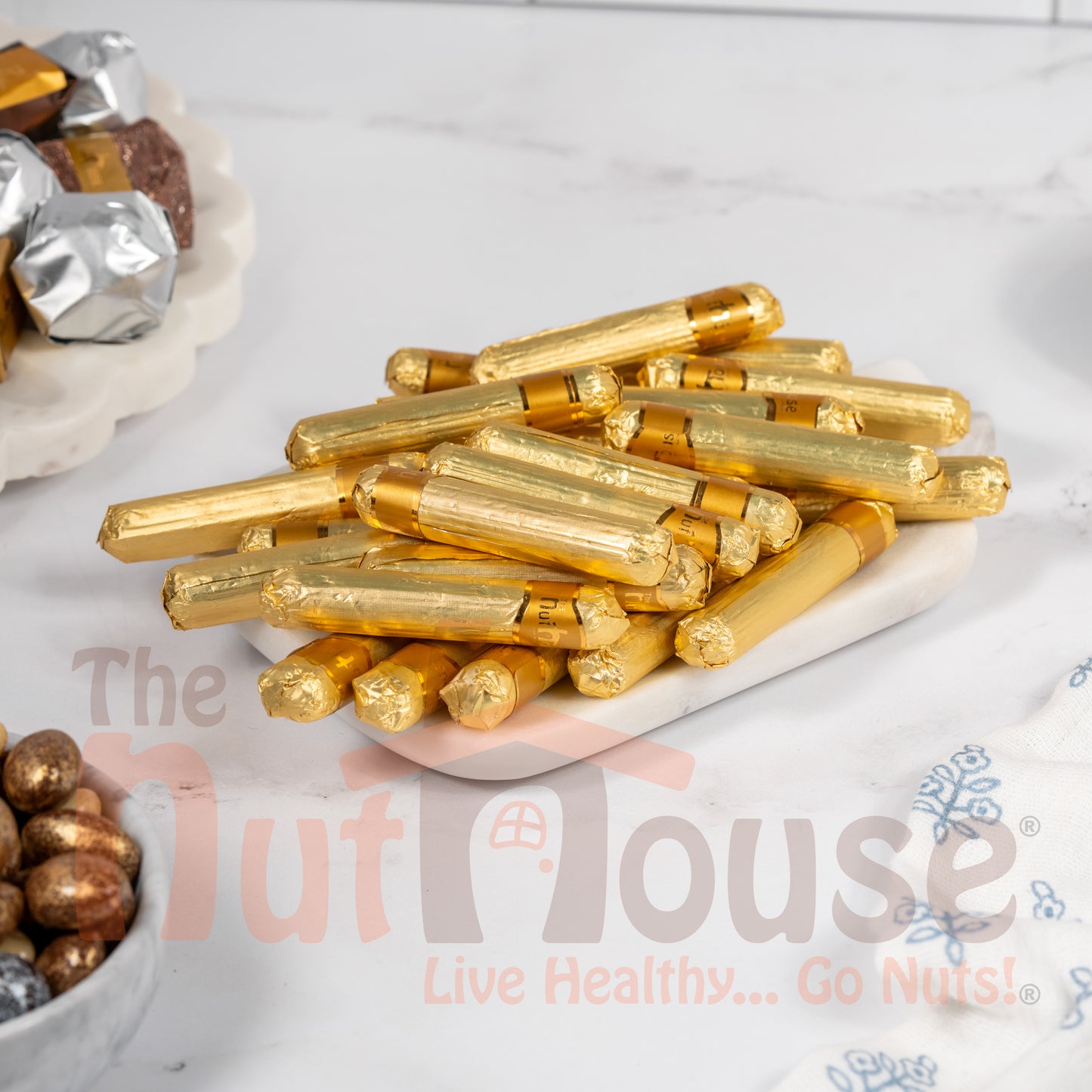 Crushed Nuts Finger Gold Chocolate