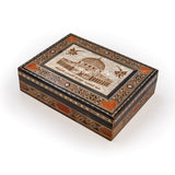 AL AQSA HANDCRAFTED SYRIAN WOODEN, MOSAIC BOX (007)