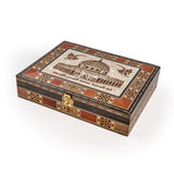 AL AQSA HANDCRAFTED SYRIAN WOODEN, MOSAIC BOX (0401)