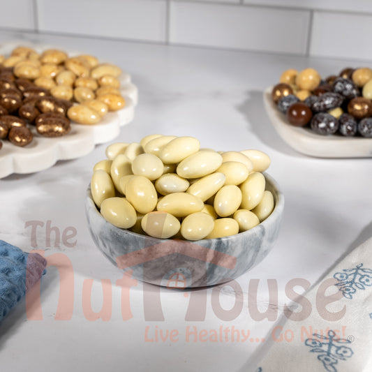 White Chocolate Covered Almonds