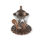 Copper Turkish Tea set 2pc