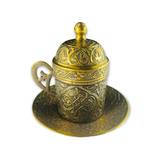 ANTIQUE Turkish Coffee set 2pc(24045)