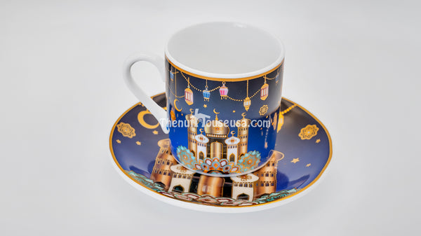 Ramadan Dark Blue coffee set ( R1)