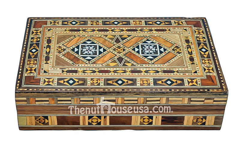 Syrian handmade wooden jewelry box 70016