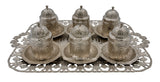 Silver Turkish Coffee set 24008