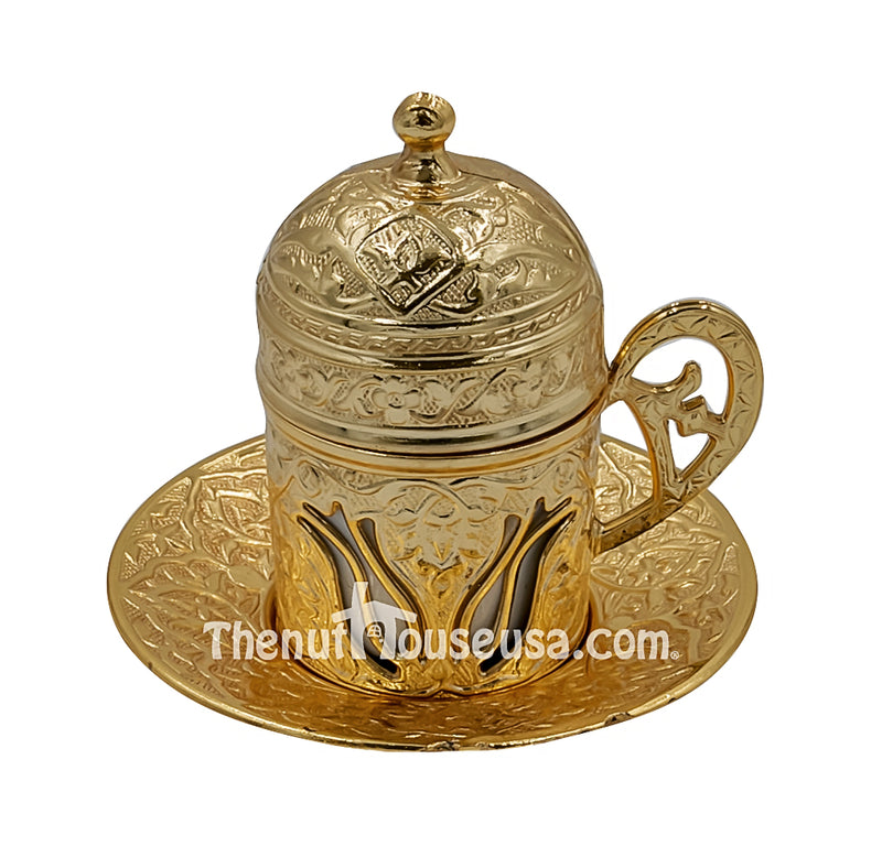 Gold Turkish Coffee set 24032