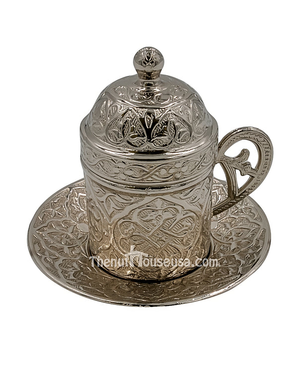 Silver Turkish Coffee set 24024