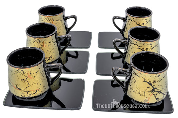 Designer 9 Turkish coffee set 6 pc (106-G)