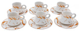 Designer 19 Turkish coffee set 6 pc (B1057W)