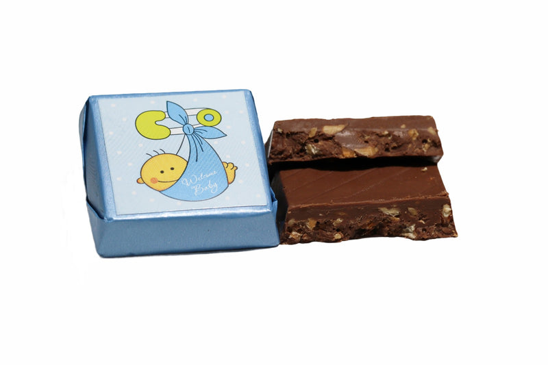 Welcome Baby Boy Chocolate Crushed Nuts & Hazelnut Cream