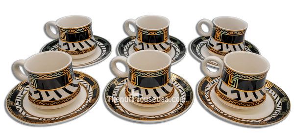 Designer 2 Turkish Coffee set 6pc (E2)